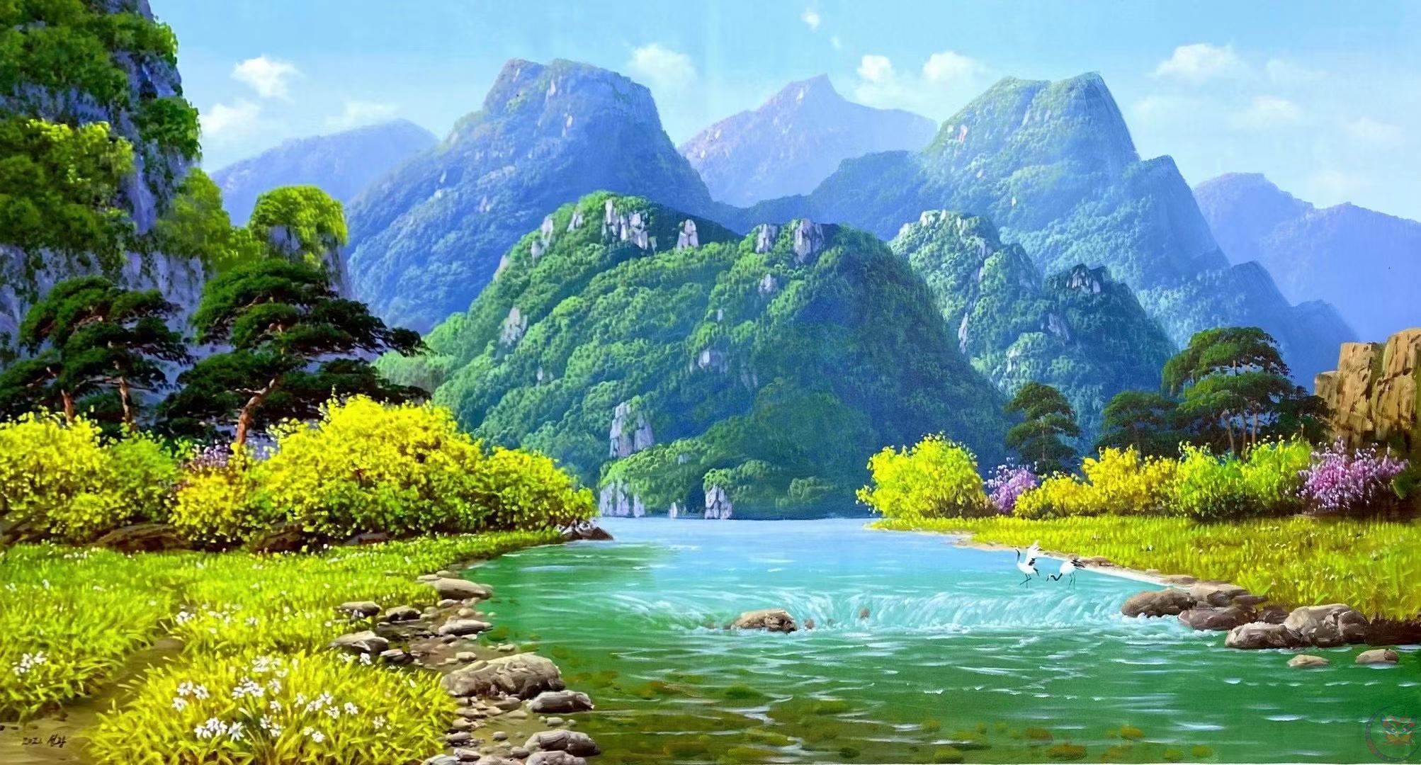 商品名称:朝鲜油画 成光 19398, 21882